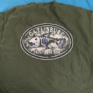Dark green Tennessee Fish Hanes shirt